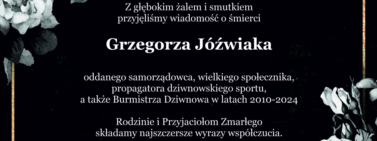 Zmarł Burmistrz Dziwnowa Grzegorz Jóźwiak