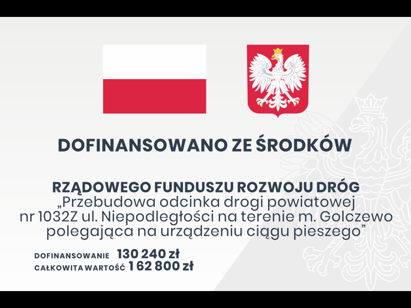 Informacja o dofinansowaniu z budżetu Państwa